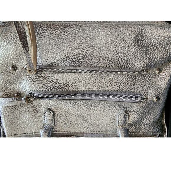 Justice Silver Cross body Bag with tassles measures 9 x 6 x 2 - Picture 2 of 6